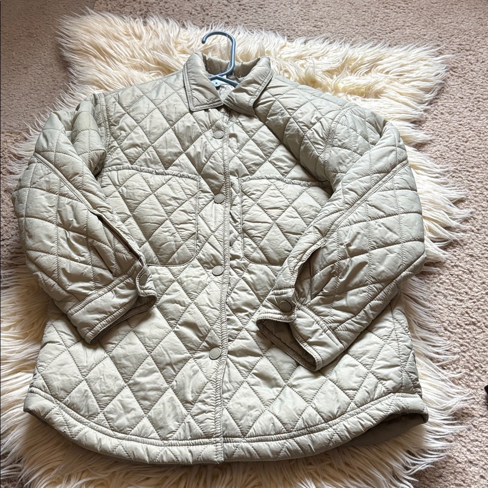 Zara kids girls quilted jacket